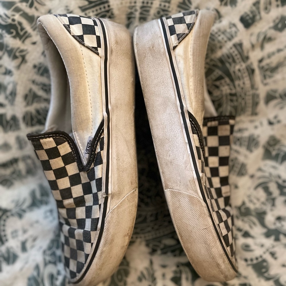 Black & White Checkered Vans Women’s Size 7.5
